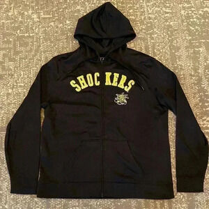 J. America Black Hoodie with Yellow Shockers Logo
